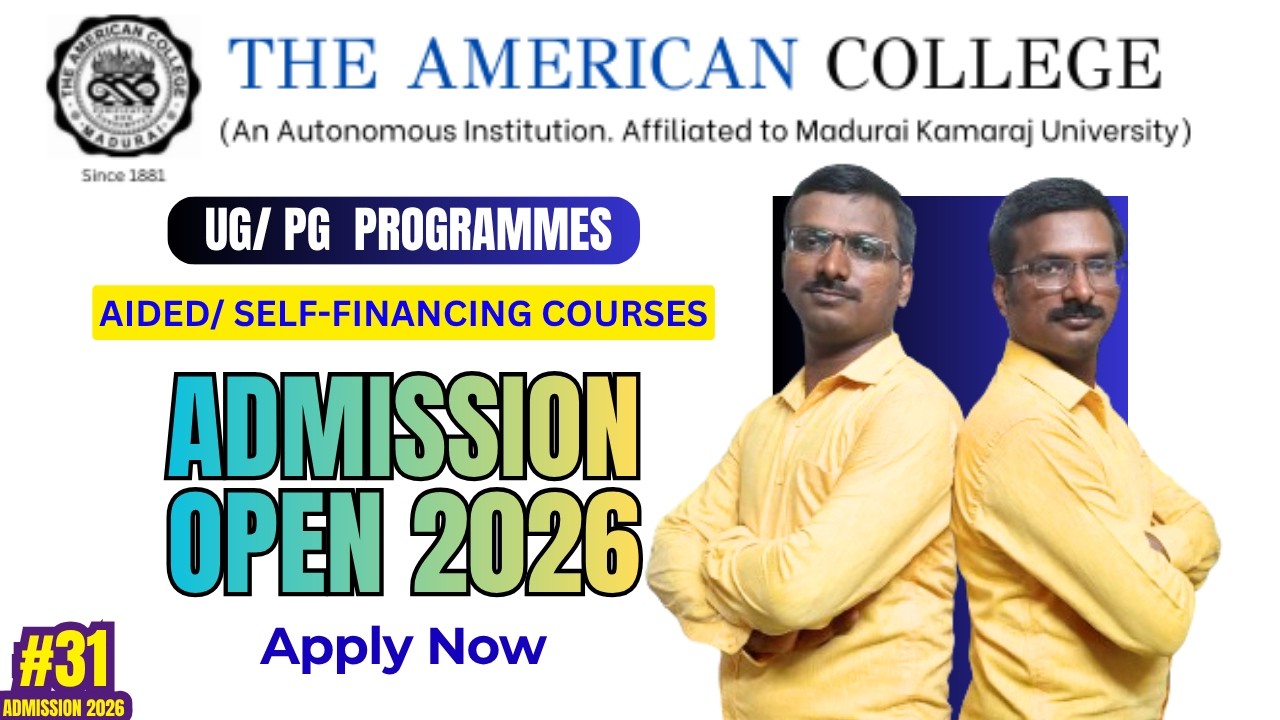 🎓 The American College Admission 2026 | UG & PG Programmes