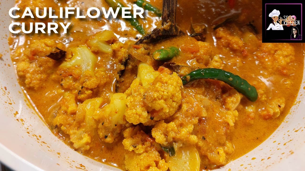 CAULIFLOWER CURRY  navarathi special