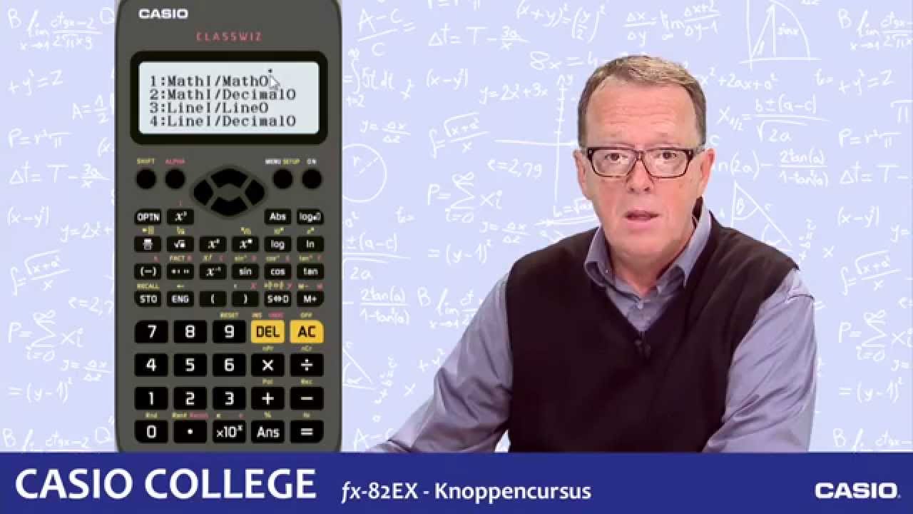 Casio fx-82EX - Knoppencursus