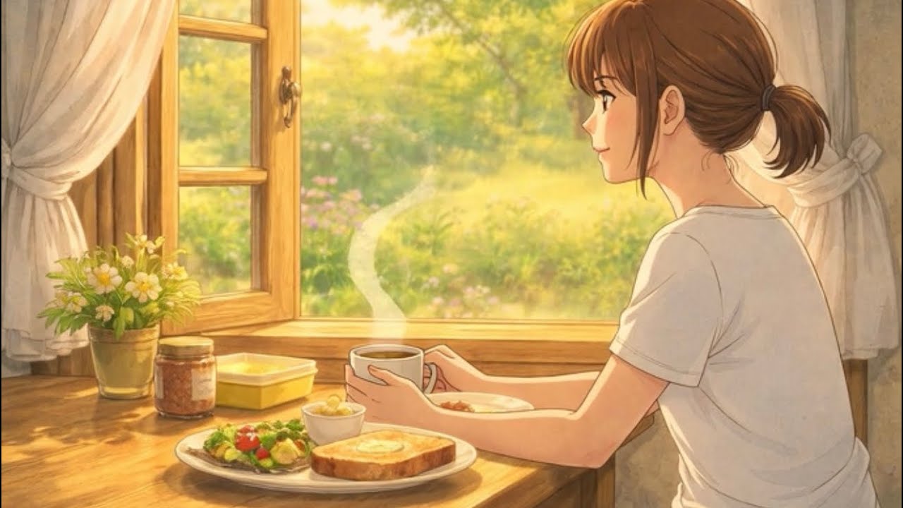 Ghibli Style A Peaceful Countryside Village  Day 🌿 Ghibli-Style Slow Living