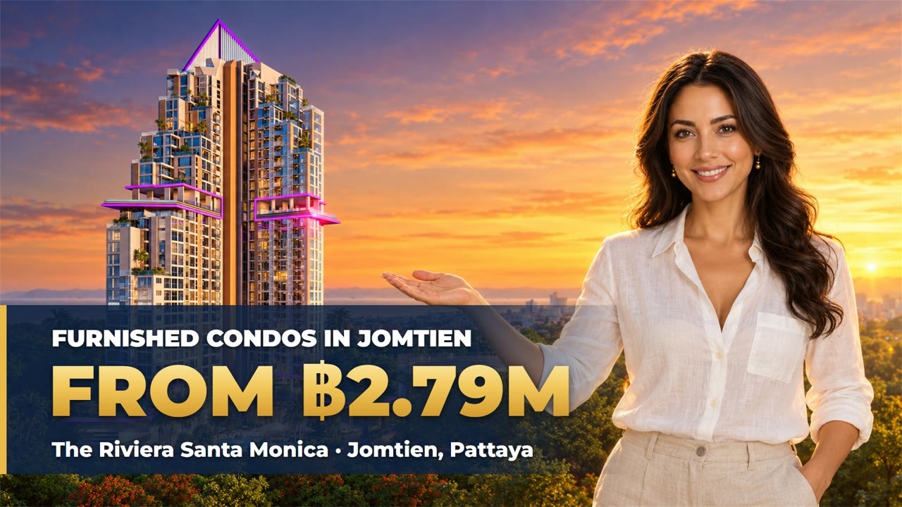 34-Floor Sea-View Condo in Jomtien, Pattaya | The Riviera Santa Monica