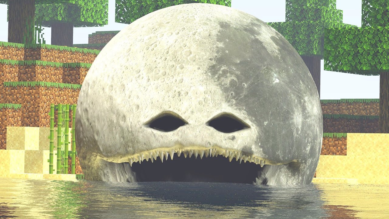 The Moon Woke Up in Minecraft VS Labubu and Lin Gang Melon Battle