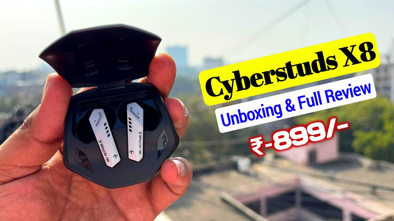 Nu Republic Cyberstud X8 unboxing & Full review | Best Gaming earbuds 🔥