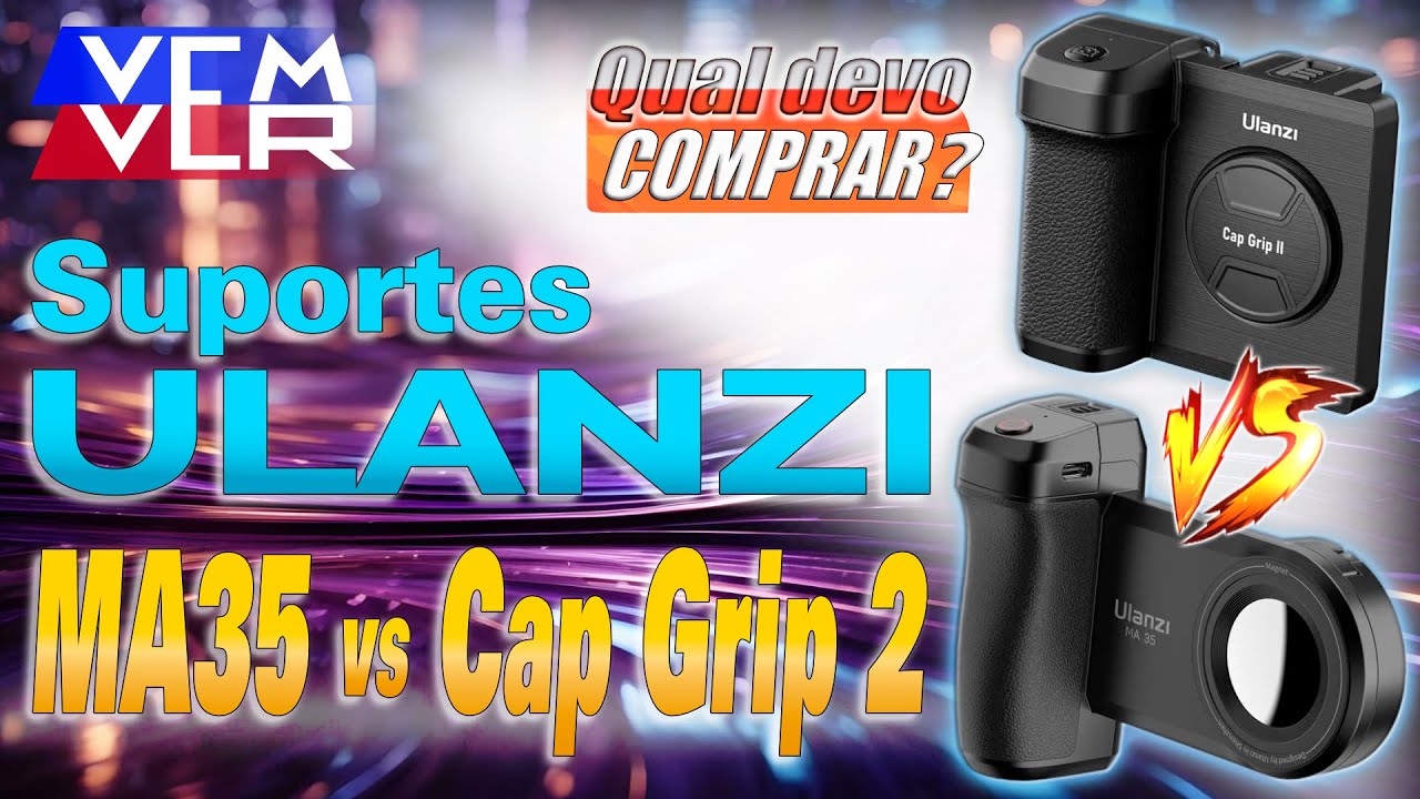 00057 - COMPARATIVO - Suporte De Celular ULANZI MA35 vs ULANZI Capgrip 2