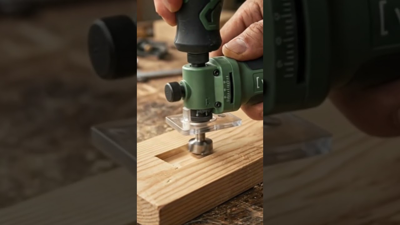 World&rsquo;s Smallest Recess Cutter 😱 Perfect Pocket Cut!#MiniTools #RecessCutter #Woodworking