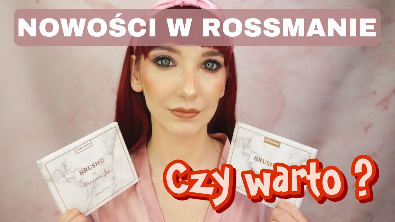 Nowa marka w Rossmannie | Test Brush up! x Maxineczka | Czy warto? | Makijaż wieczorowy i extra tusz