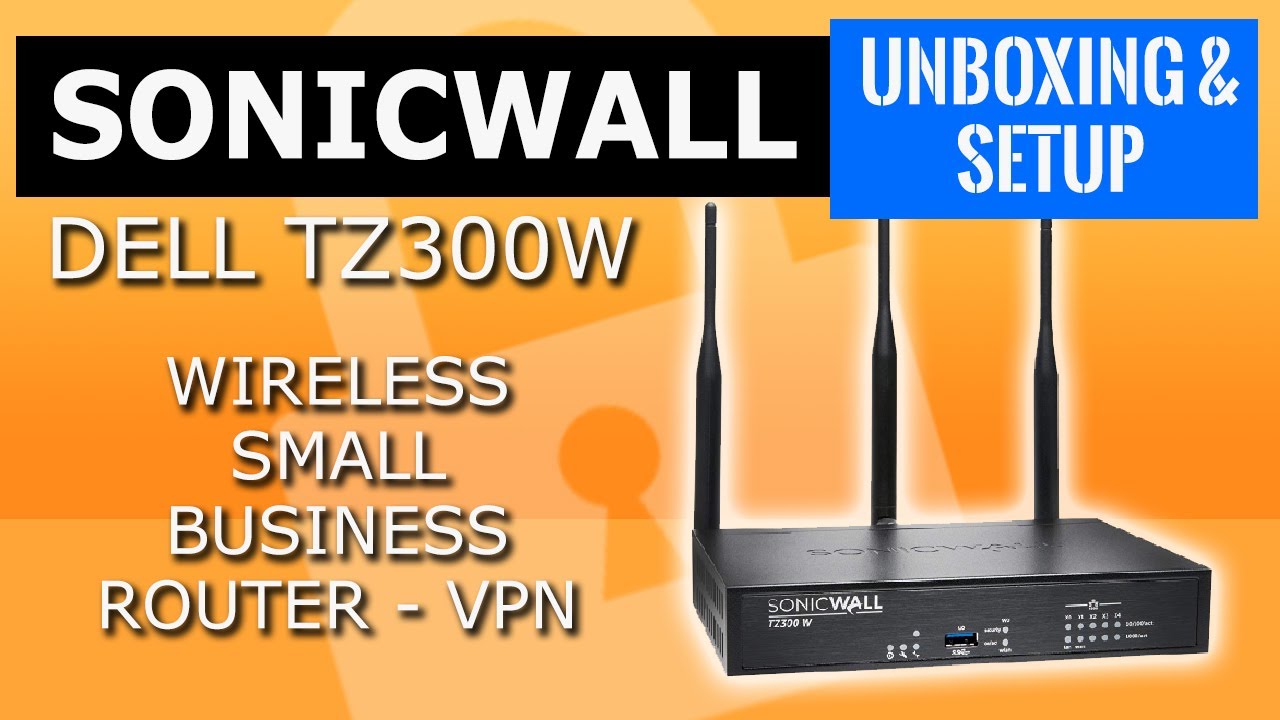 SonicWall TZ300W Wireless Small Business VPN Firewall-small business networking security router