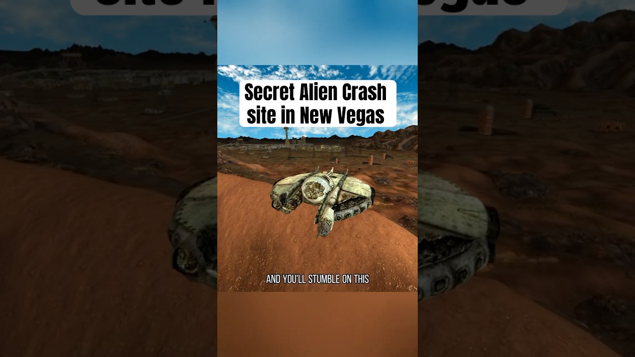 The Secret Alien Crash Site in New Vegas #fallout #falloutnewvegas #aliens