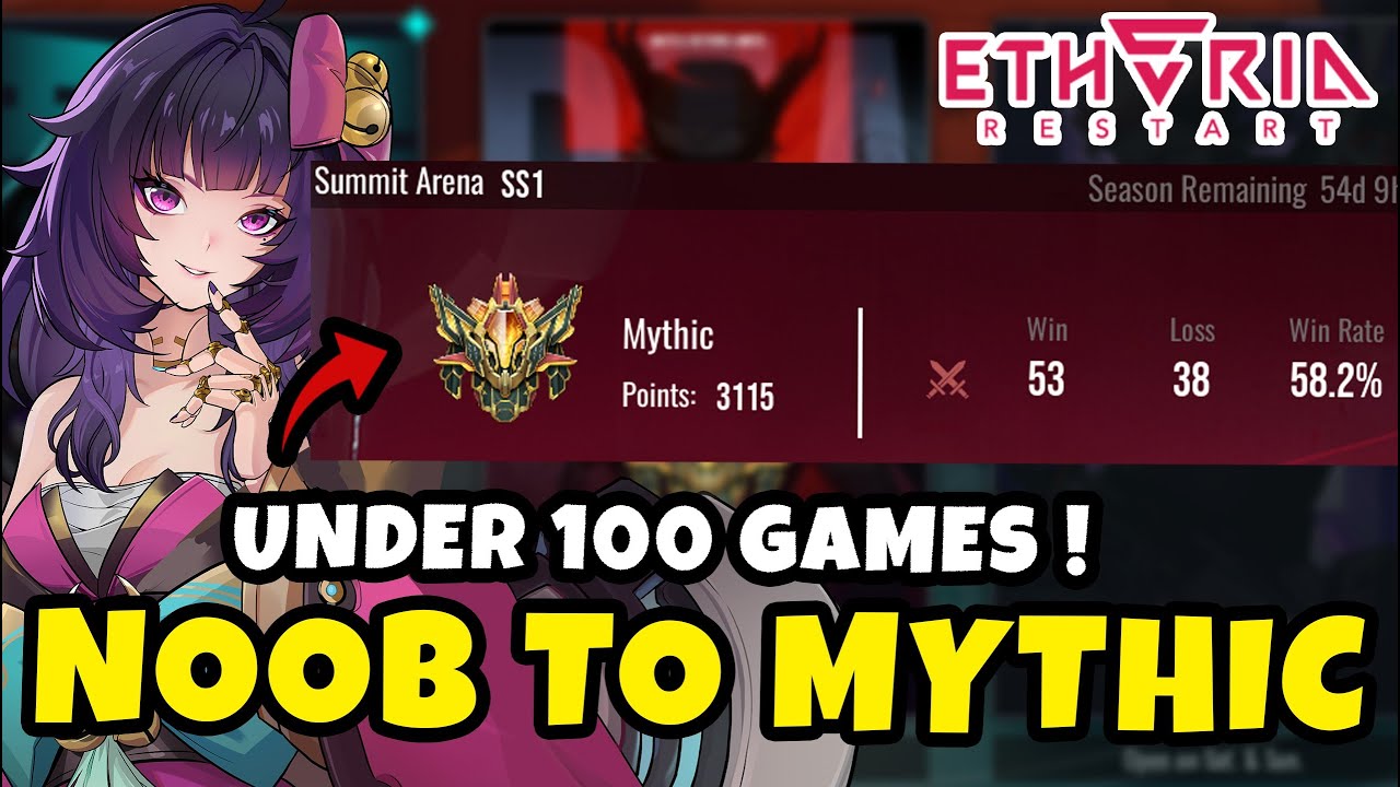 От PvP-нуба до мифического уровня менее 100 игр! | Перезапуск Etheria