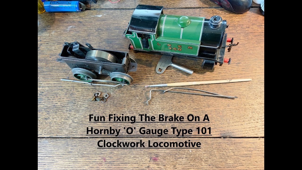 Let's Have Some Stress Free Fun Fixing The Brake Lever On This Hornby 'O' Gauge 101 Clockwork Loco