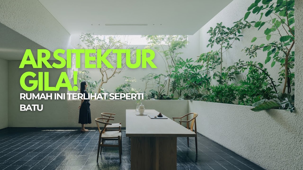 Rumah Tanpa Sekat Tapi Sangat Privat? Intip Desain Monolithic Sanctuary Ini!