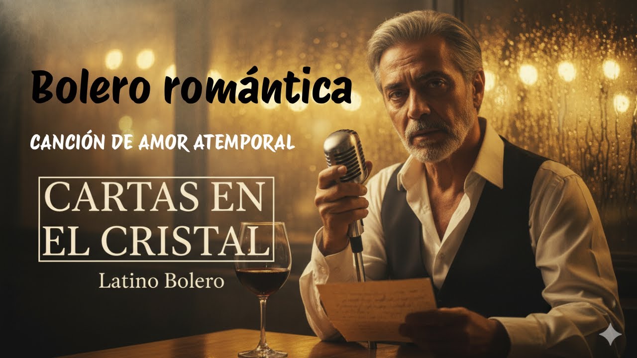Cartas en el Cristal, Bolero Romántico, Letra Completa, Canción Triste de Amor, Latino Bolero