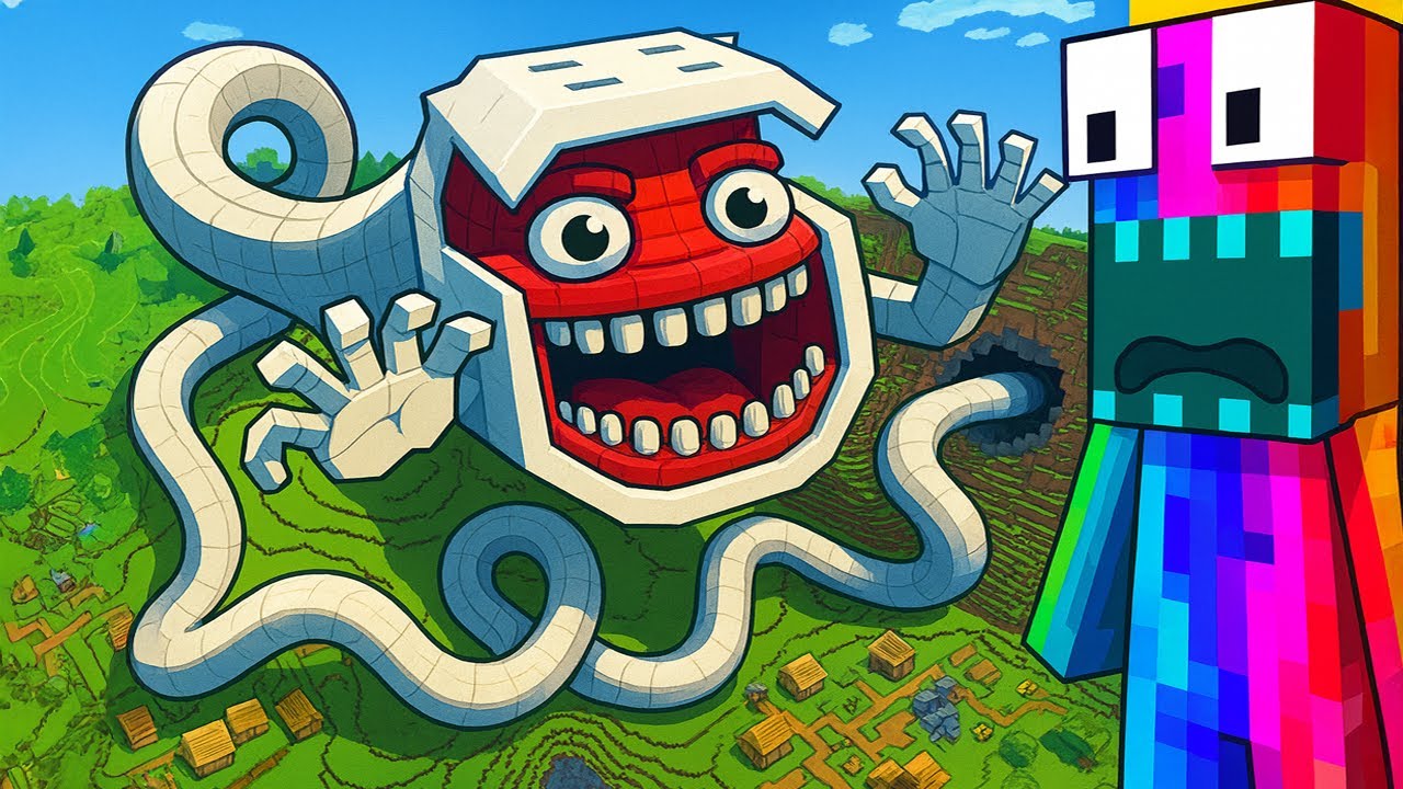 😱ผมสร้าง Bridge Worm ใหญ่ยาวที่สุดใน Minecraft (ตาย!?)
