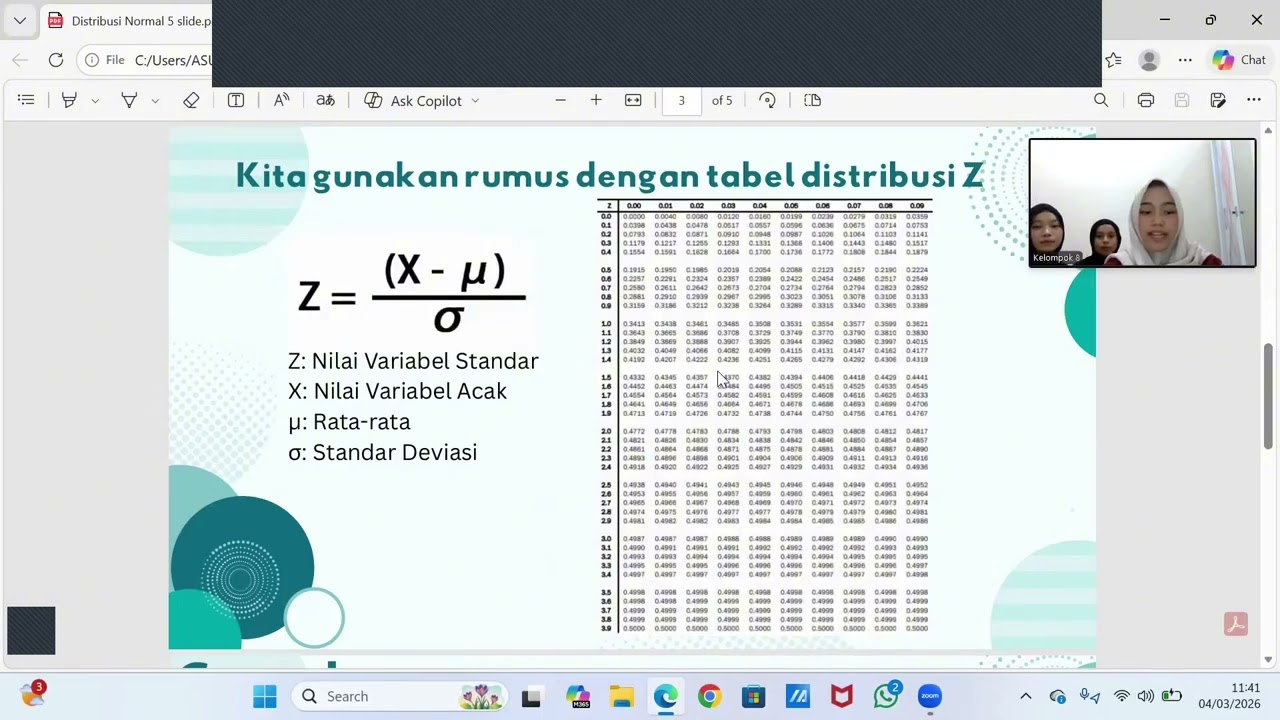 Tugas kelompok 8 Distribusi Normal #TRP_Statistik_2026#PolijeSIP_Statistik_2026