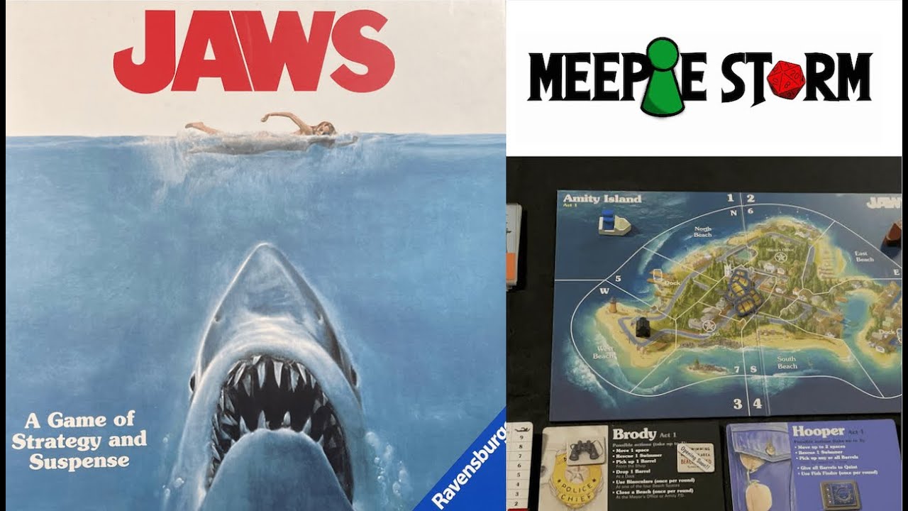 Jaws - Board Game Review/Overview - Prospero Hall, Ravensburger, Meeple Storm