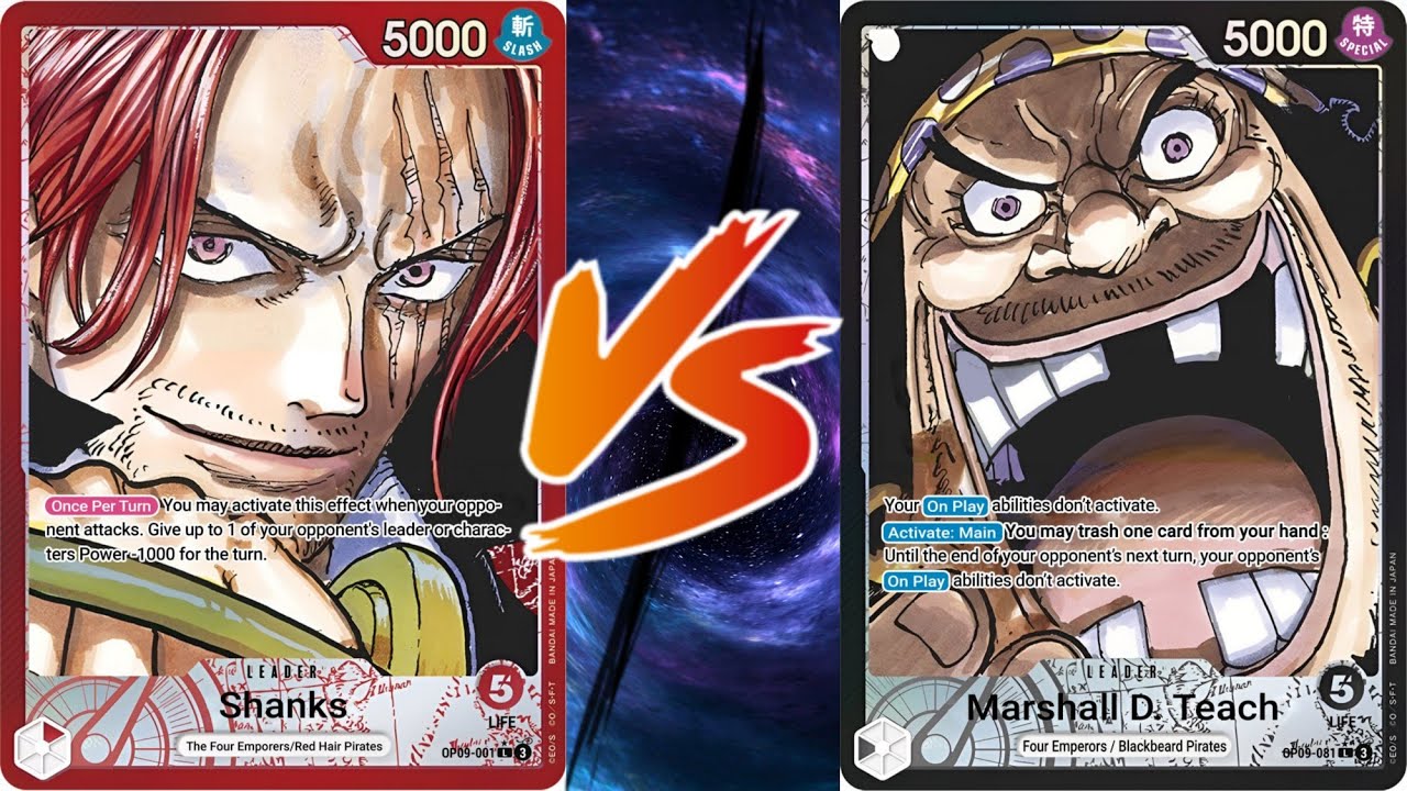One Piece Card Game: Shanks vs Blackbeard (OP-09 Meta)