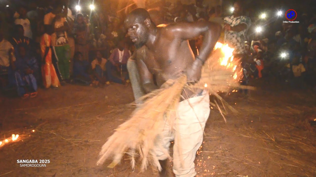 Danse de Feu Samorogouan_Sangaba 2025_Wara Danse_partie_1  balafon balani senoufo