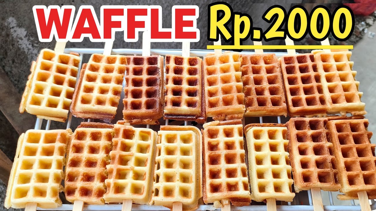 Enak Banget!! Walau Jual 2000an Ternyata Mudah Buat Waffle Ekonomis Cocok Untuk Jualan Di Sekolahan