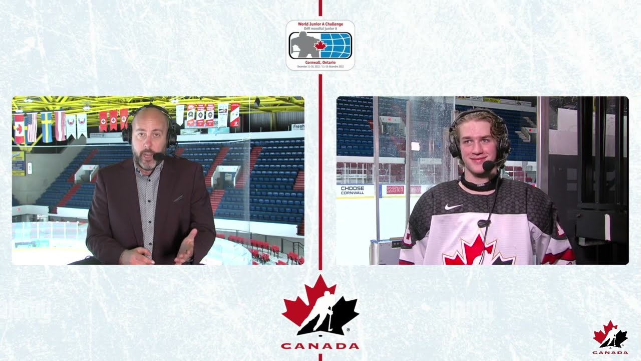 2022 World Junior A Challenge: Canada West vs Latvia, Preliminary Game