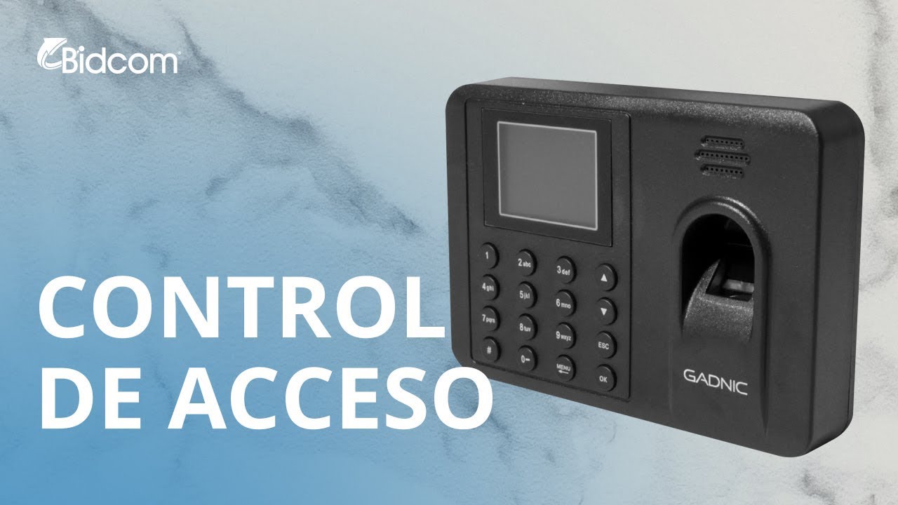 Control De Acceso Gadnic Biometrico Huella Digital Clave Seguridad ACCES001