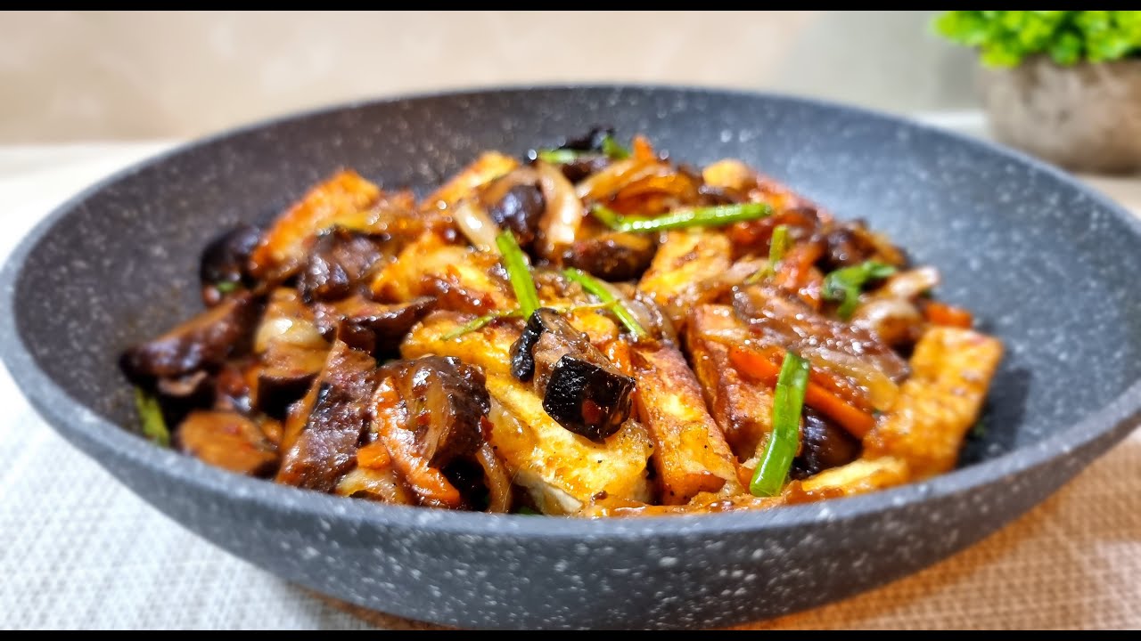 Making another savory TOFU RECIPES for healthy diet