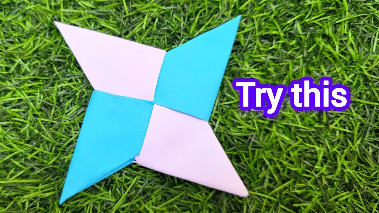 How To Make a Paper Ninja Star (Shuriken) - Origami part-8