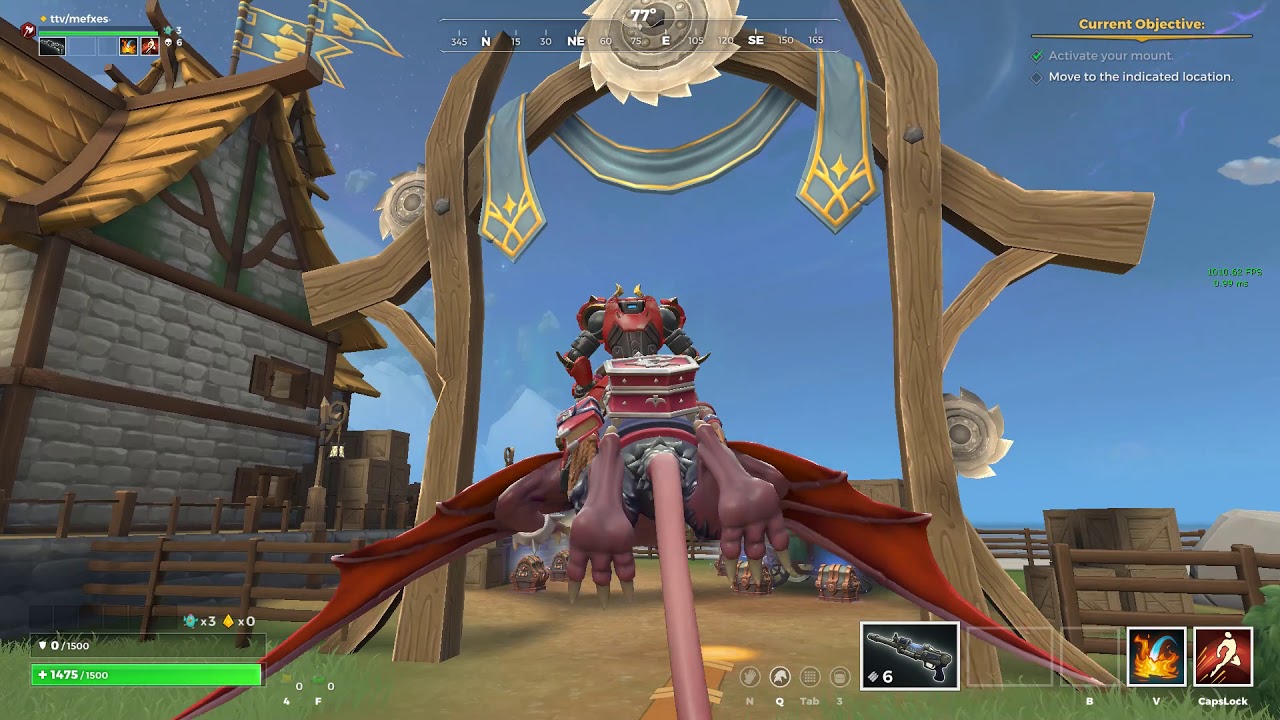Another crazy Realm Royale bug - notice the FPS counter