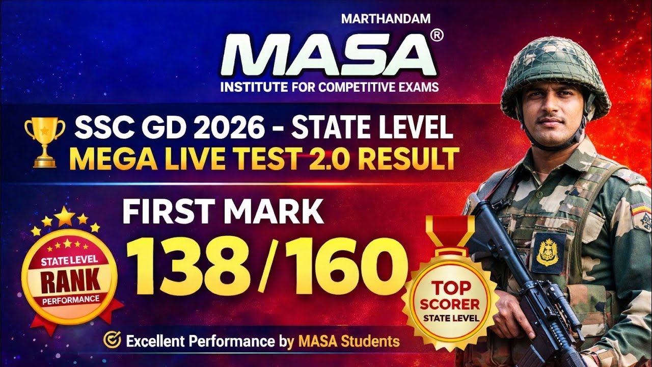 SSC GD MEGA LIVE TEST 2.0 RESULT
