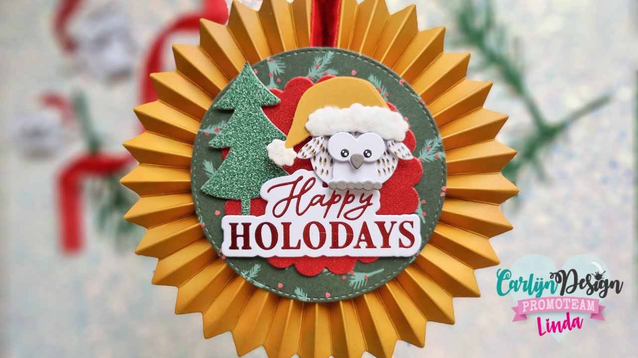 Uitleg rozetten maken met Linda - How to make paper rosettes - CarlijnDesign Release OKT 2023