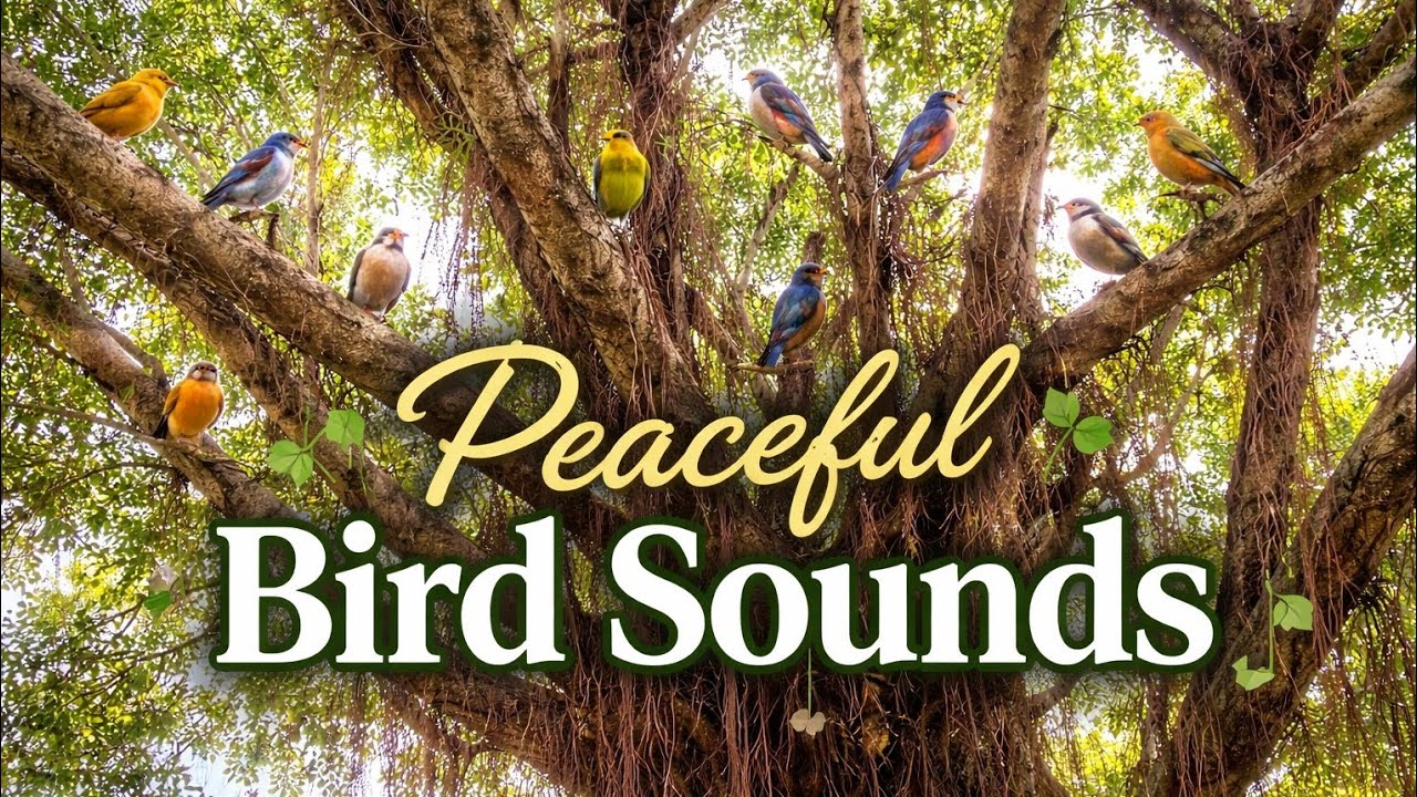 Birds Singing Joyfully on the Treetops 🌿 Peaceful Nature Sounds for Relaxation & Stress Relief