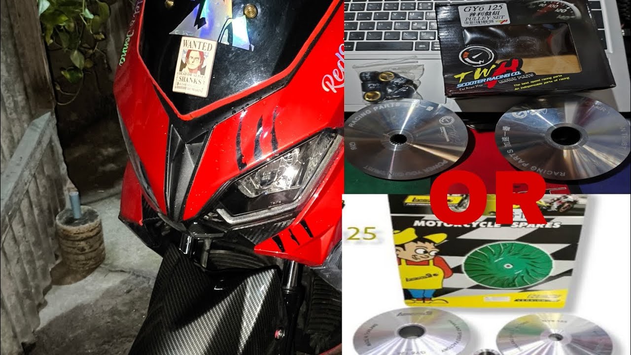 EASYRIDE150Q/Fi Pulley Set After Market vs STOCK
