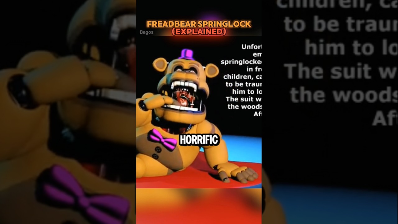 😱FreadBear Springlock Explained #fnaf #fivenightsatfreddys