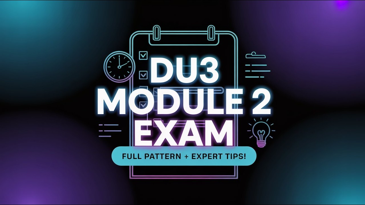 DU3 Module 2 Exam | Pattern, Tips & Guidance by Experience Foreign Doctors | IDND Meeting Highlights