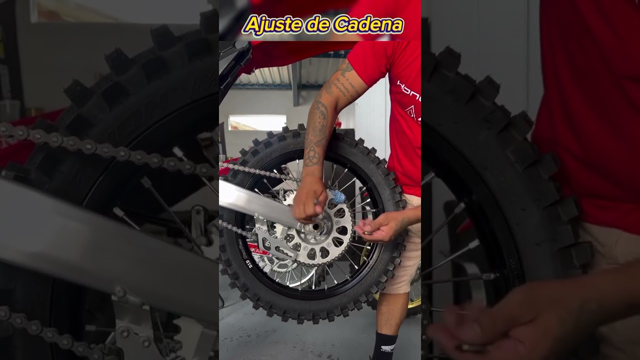 C&oacute;mo tensar la cadena de tu motocicleta #mecanicademotos #mecanicaadomicilio