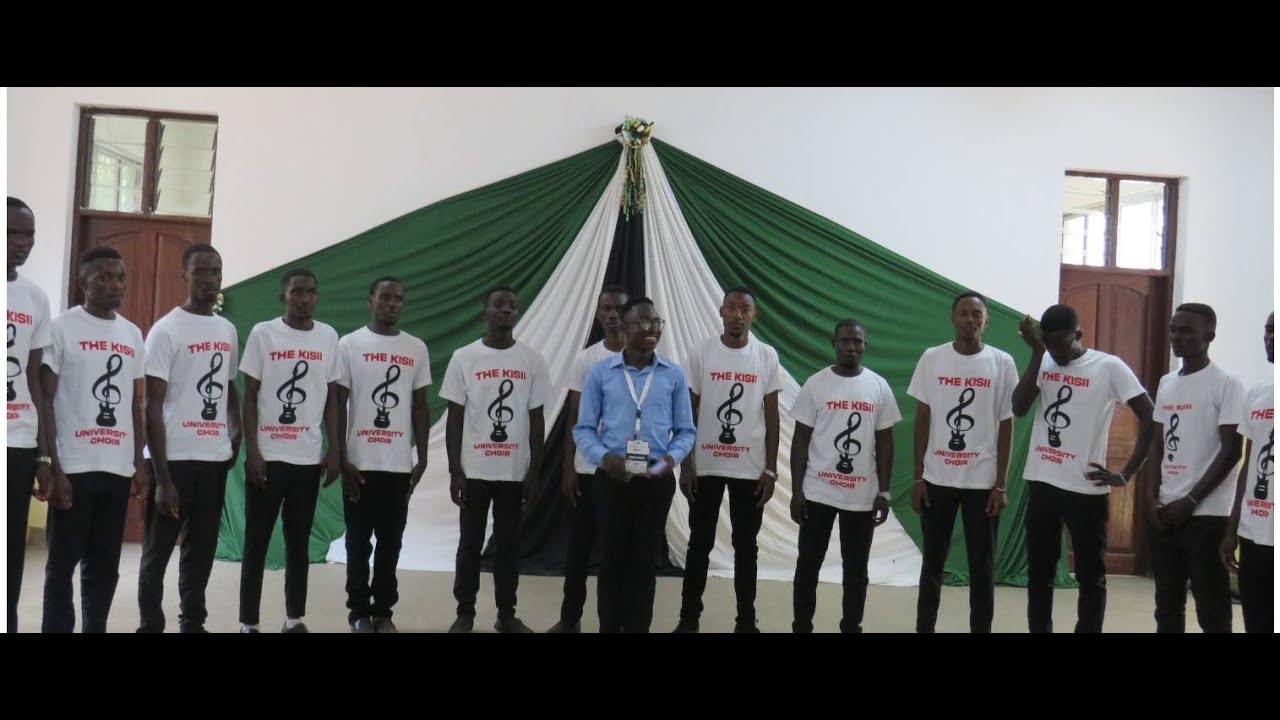 Kisii University Choir(men) performing 'Vavugura mukere wange'