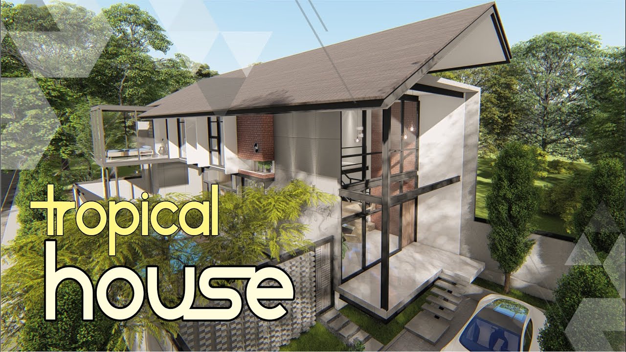 Desain Rumah 10 x 20 Meter | TROPICAL HOUSE