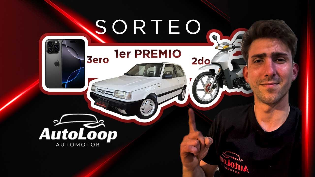 EN VIVO | Sorteo Triple AutoLoop: Fiat Uno + Moto 0 km + iPhone (15/08/2025)