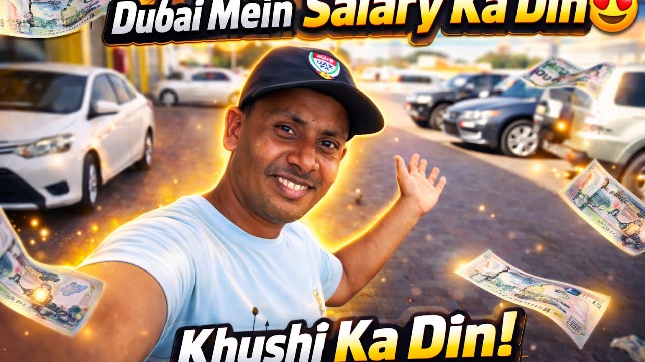 A DAY WITH DUBAI WORKERS SALARY DAY  😍 | Dubai m salary ka din|dubai life vlog