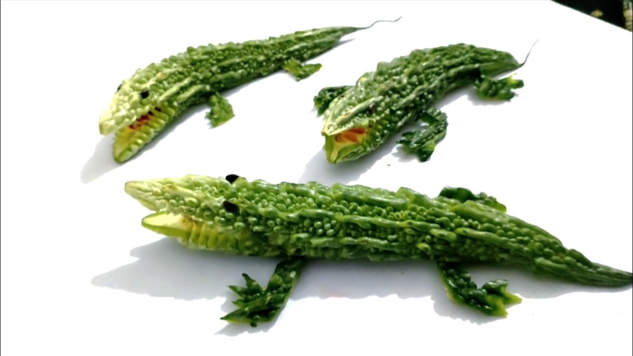 DIY Crocodile | How To Make Bitter Gourd Crocodile | Vegetable Carving | April 15, 2024