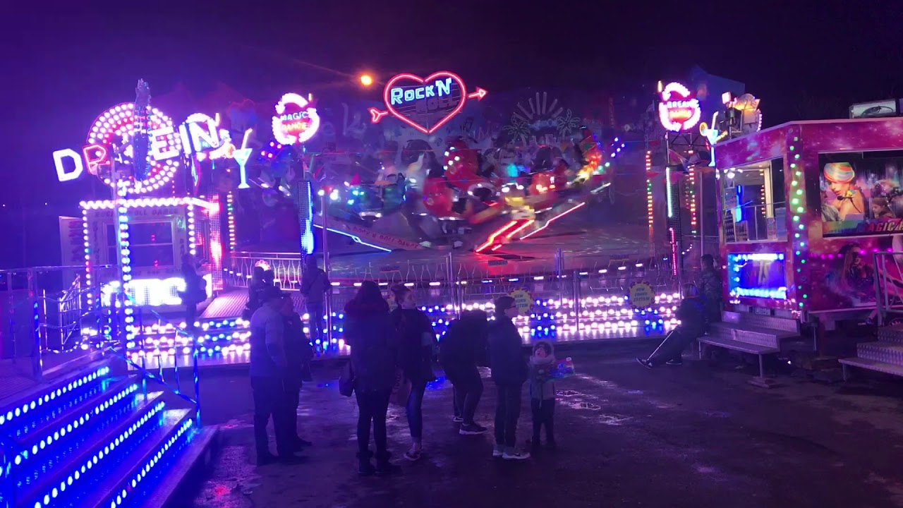 Rock’n’roll dance à ales vidéo de nuit top des  manège