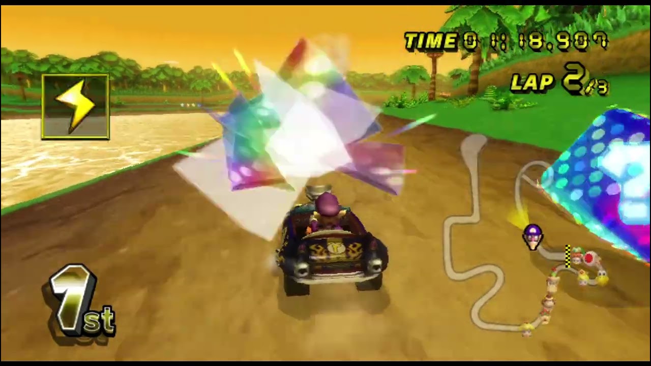Mario Kart Wii Cup Leaf 50cc With Waluigi Flame Flyer, #mariokartwii #gameplay #mariokart #waluigi