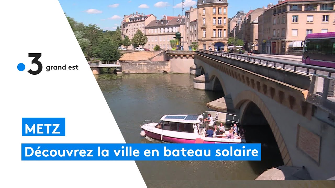 Visite de Metz en bateau solaire