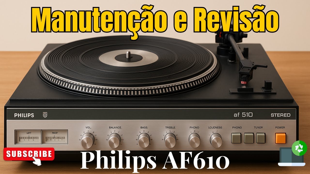 Vitrolinha Philips AF-610 Manutenção e Revisão
