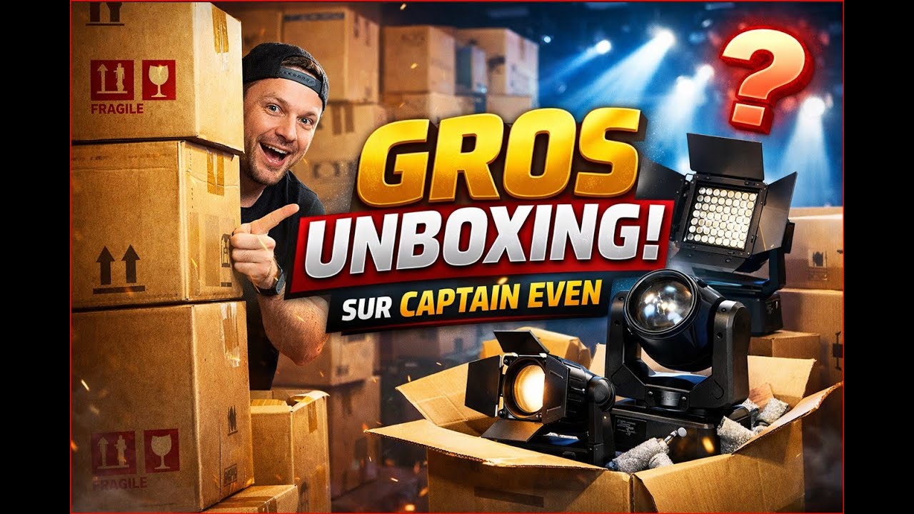UNBOXING DJ – Projecteurs LED PRO avec DMX WIFI - Dj animateur d'événements privés en Isère