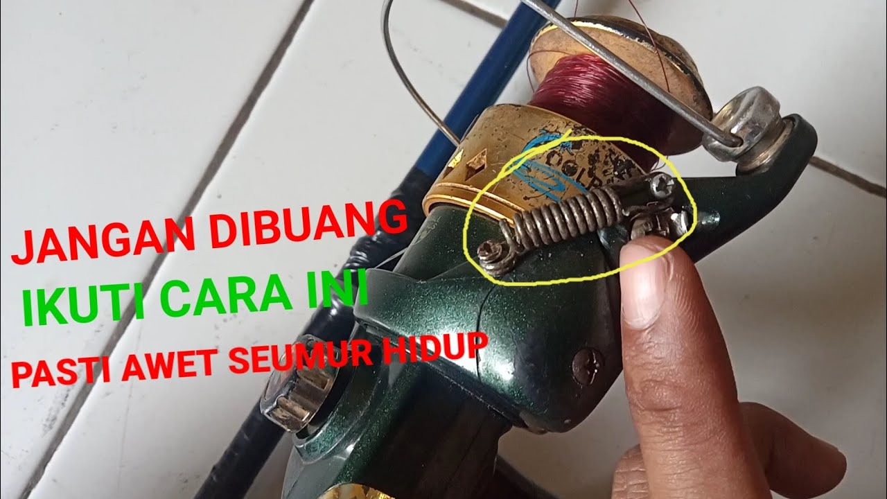 SOLUSI Per Reel Pancing Jebol/ Rusak || service reel pancing