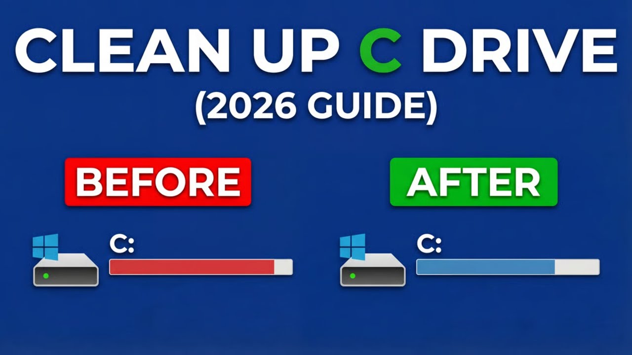 How to Clean Up C Drive in Windows 11/10 (2026 Guide)