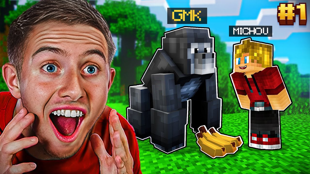 J’AI ADOPTÉ UN GORILLE ! 😱 (Minecraft RP #1)