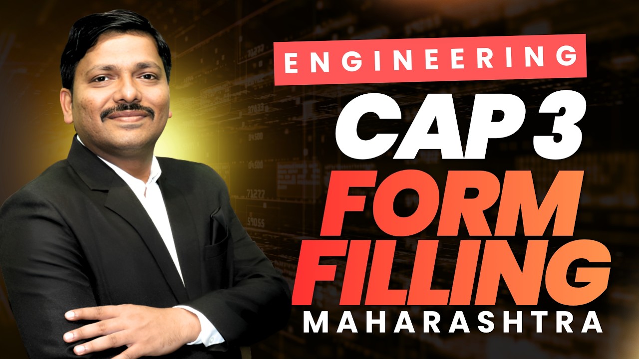 CAP Round 3 Option Form Filling 2026 🔥 Complete Process | MHT CET Engineering Admission | Dinesh Sir