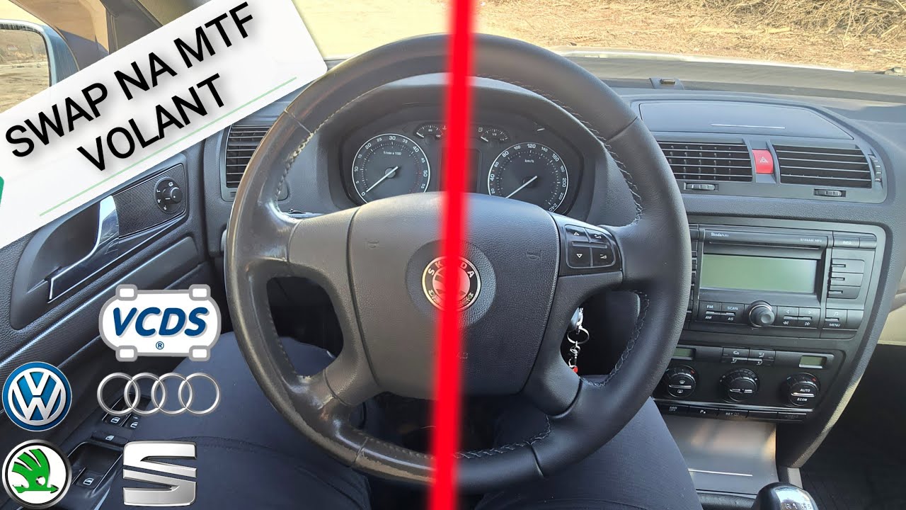 zapojenie multifunkčneho volantu Škoda Octavia 2 Golf 5 Audi A4 atď + zakladne nastavenie G85 VCDS