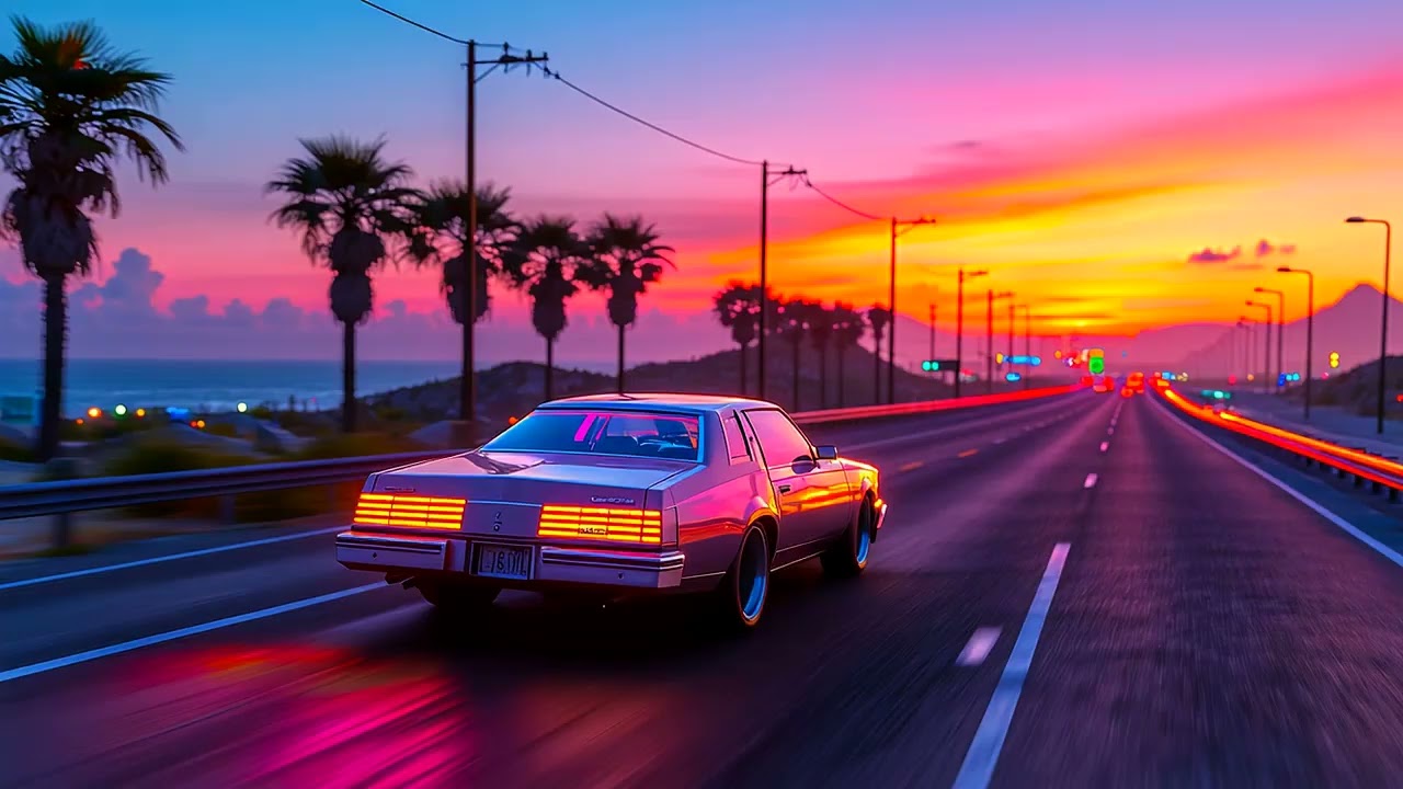 Neon Highway Escape 🌌 | 1 Hour of 80s Synthwave
